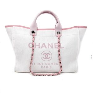 Chanel Deauville Tote Large Bag Pink